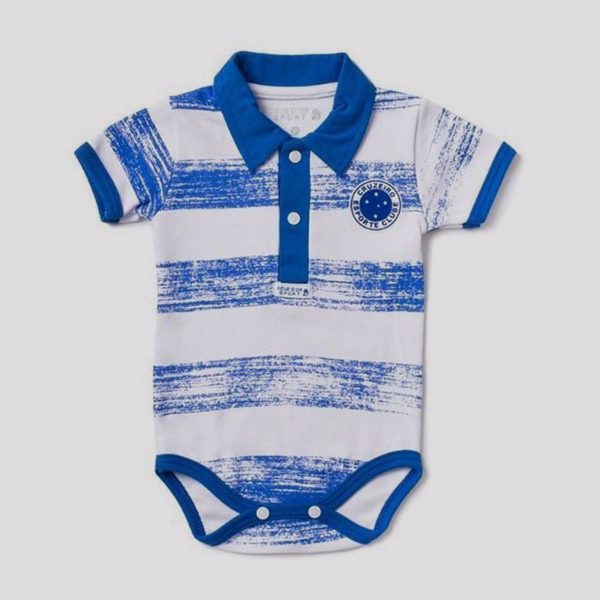 Body Cruzeiro Shield Branco e Azul