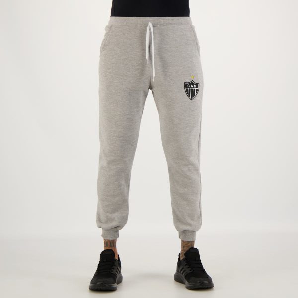 Calça de Moletom Atlético Mineiro Volpi Retrô Cinza