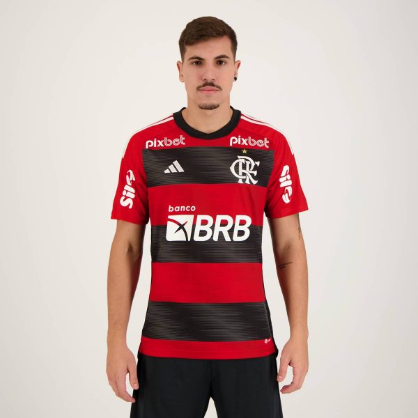 Camisa Adidas Flamengo I 2023 com Patrocínio