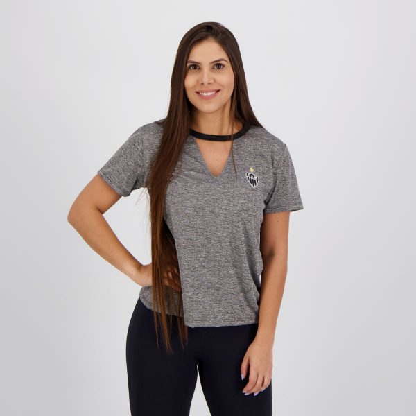 Camisa Atlético Mineiro Pilus Feminina Cinza