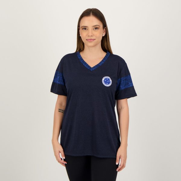 Camisa Cruzeiro Armadura Feminina Azul