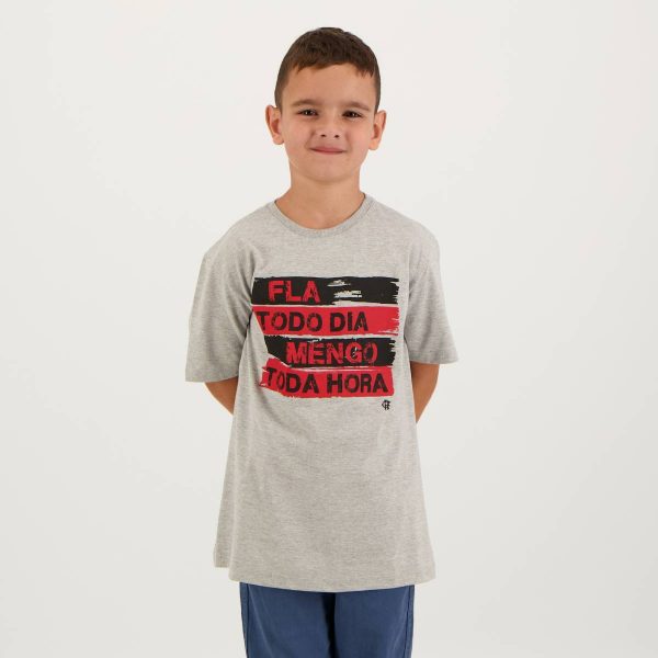 Camisa Flamengo Every Infantil Cinza