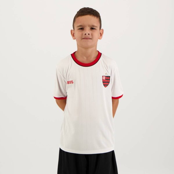 Camisa Flamengo Master Infantil Branca