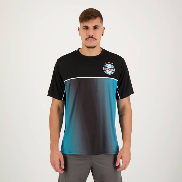 Camisa Grêmio Burke Preta e Turquesa