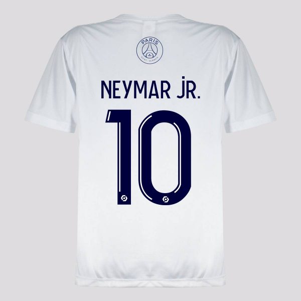 Camisa PSG Balle 10 Neymar Jr Infantil Branca