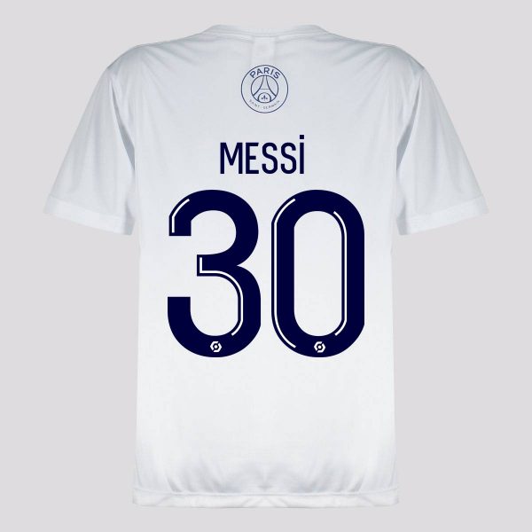 Camisa PSG Balle 30 Messi Infantil Branca