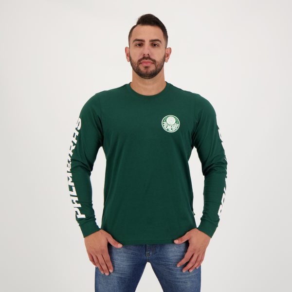 Camisa Palmeiras Símbolo Manga Longa Verde