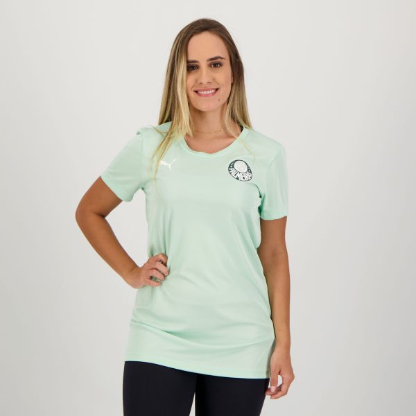 Camisa Puma Palmeiras Goal Casual Feminina Verde