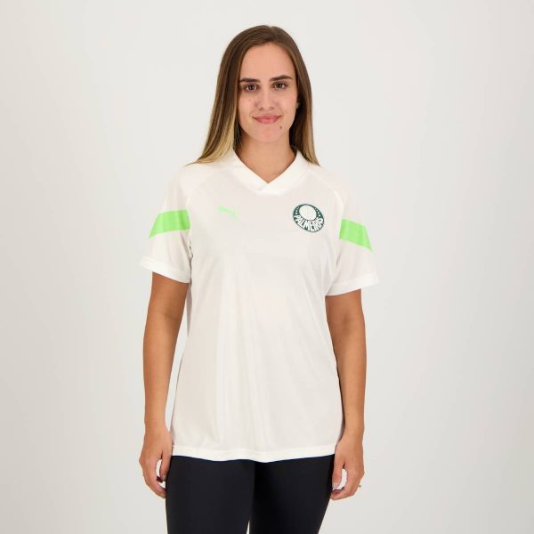 Camisa Puma Palmeiras Treino Feminina Branca