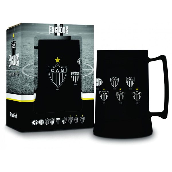 Caneca Gel Torcedor Atlético Mineiro Escudos 300Ml Presente