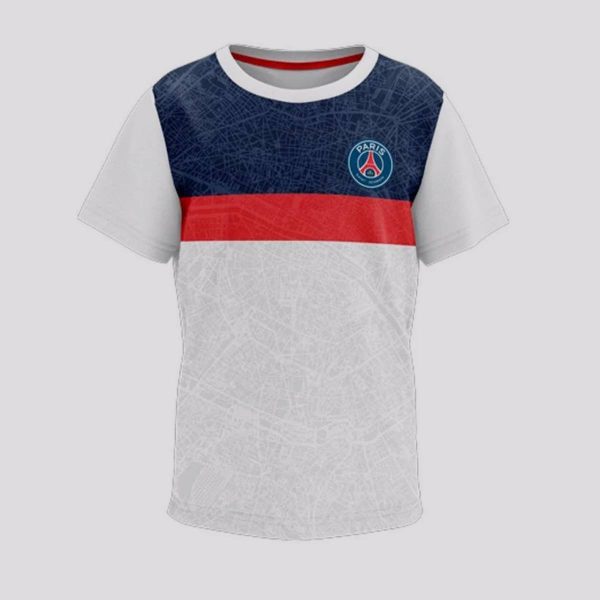 Camisa PSG Cap Infantil Branca