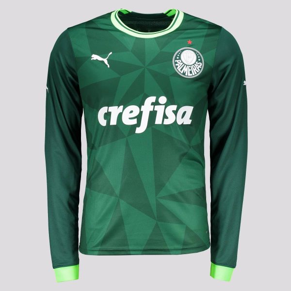 Camisa Puma Palmeiras I 2023 Manga Longa