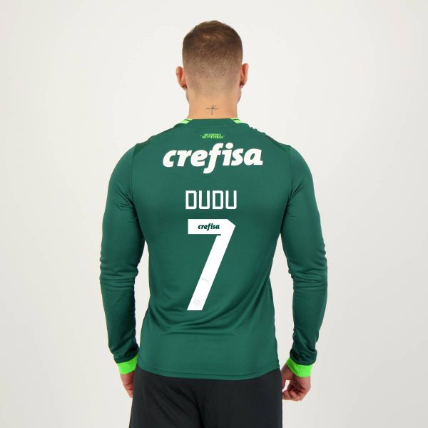 Camisa Puma Palmeiras I 2023 Manga Longa 7 Dudu