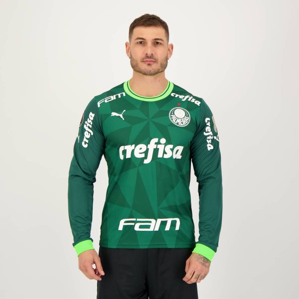 Camisa Puma Palmeiras I 2023 Manga Longa Libertadores