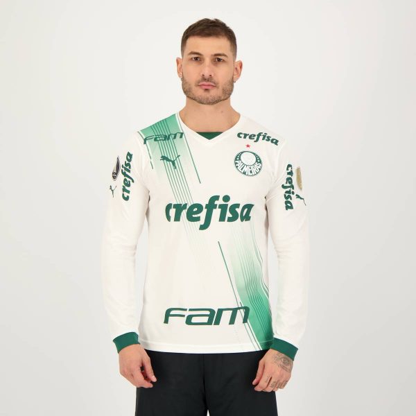 Camisa Puma Palmeiras II 2023 Manga Longa Libertadores