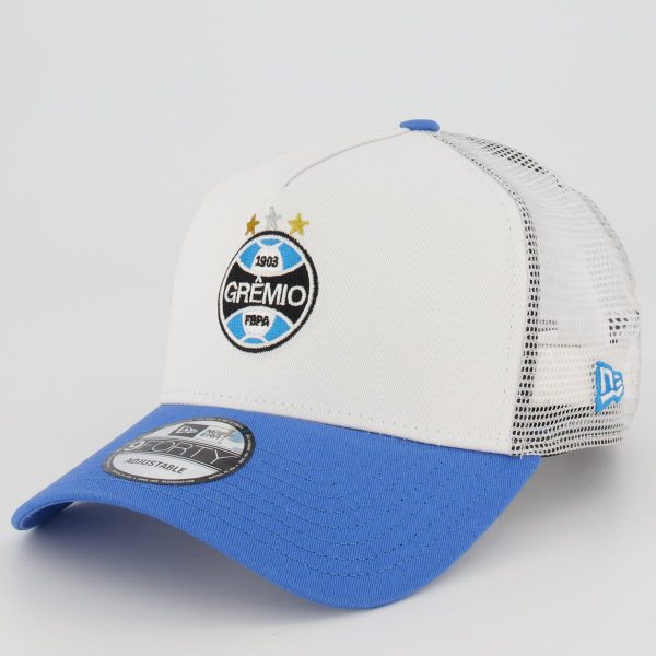 Boné New Era Grêmio 940 Branco e Azul