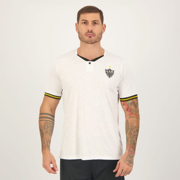 Camisa Atlético Mineiro Poli Line Branca