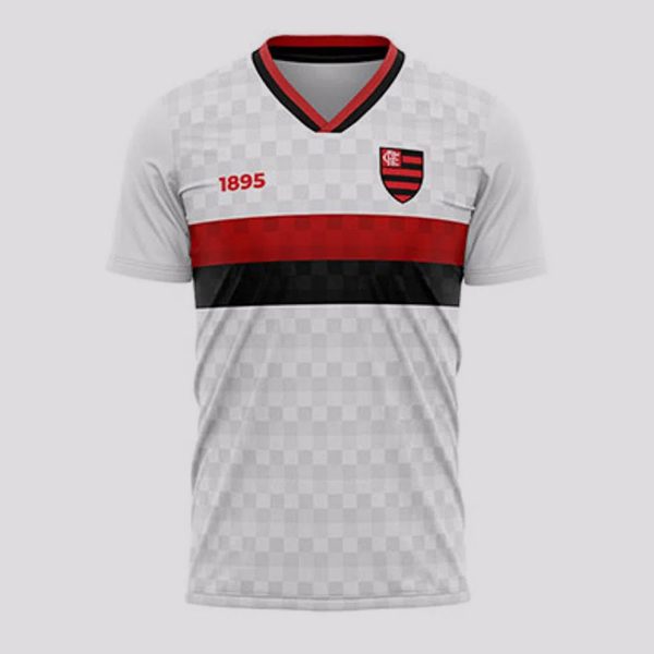 Camisa Flamengo Schoolers Infantil Branca