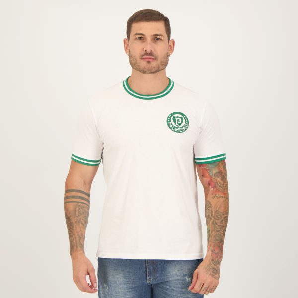 Camisa Palmeiras Retrô 1973 Branca e Verde