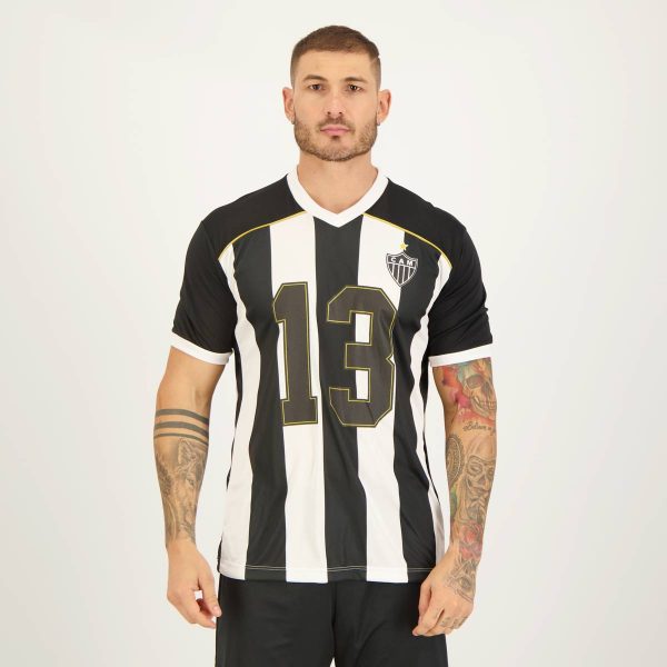 Camisa Atlético Mineiro Essay Branca e Preta