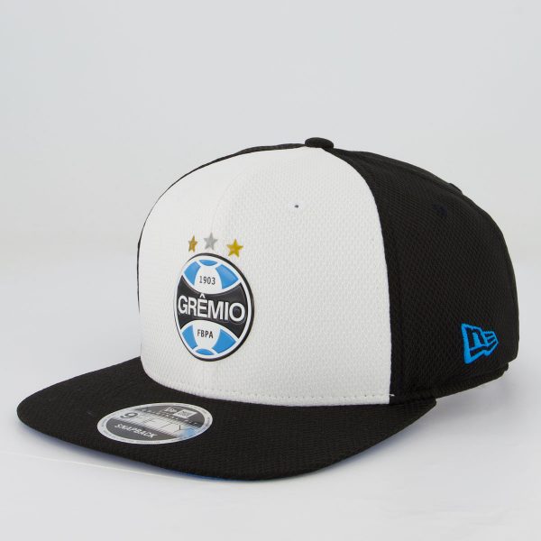 Boné New Era Grêmio Diamond 950 Branco e Preto