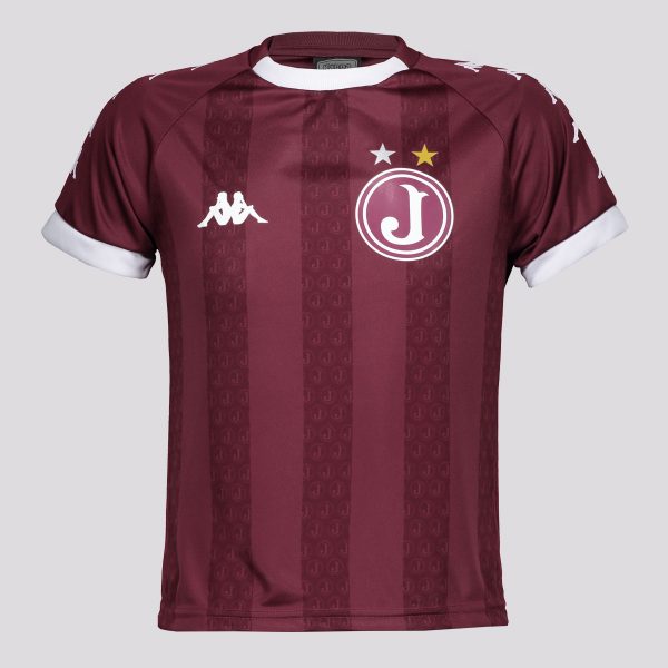 Camisa Kappa Juventus da Mooca Supporter Juvenil Vinho