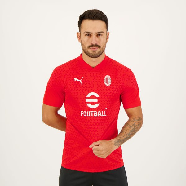 Camisa Puma Milan Treino 2024 Vermelha