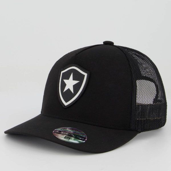 Boné Botafogo Trucker Preto