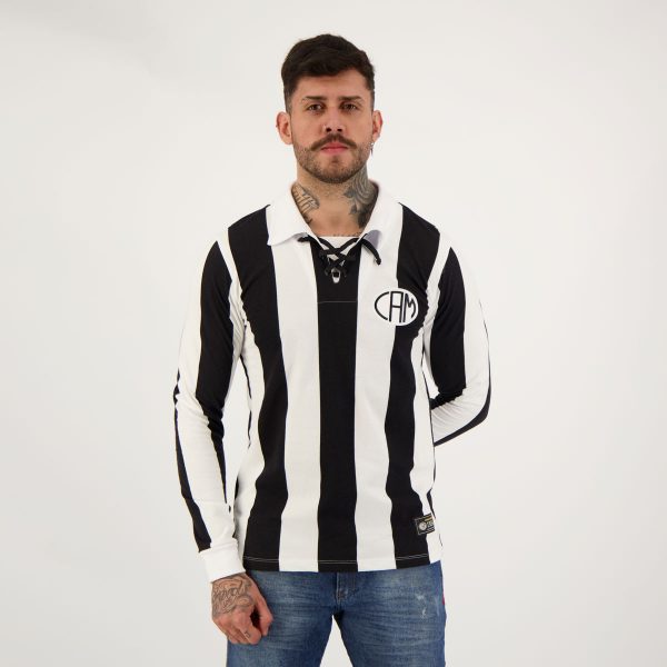 Camisa Atlético Mineiro Retrô 1914 Manga Longa