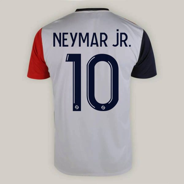 Camisa PSG 10 Neymar Jr Infantil Branca