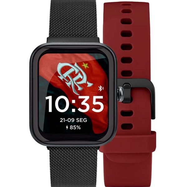 Smartwatch Technos Flamengo Connect MAX TMAXAG/7R