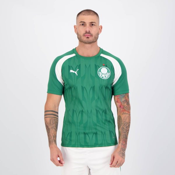 Camisa Puma Palmeiras Pré Jogo 2024 Verde