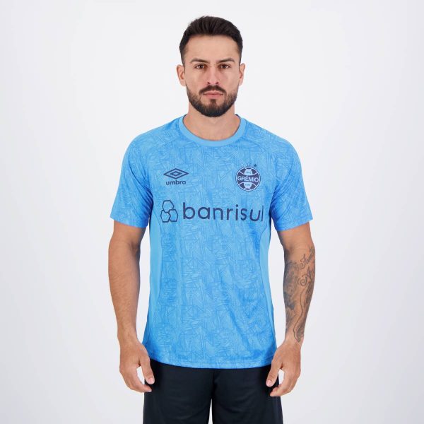 Camisa Umbro Grêmio Treino 2024 Azul Celeste