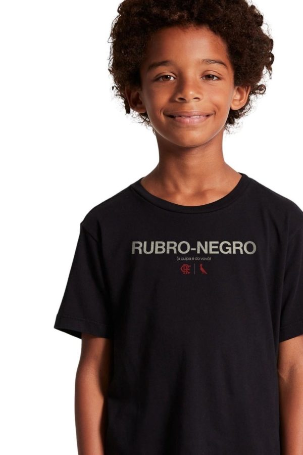 Infantil - Camiseta A Culpa E Do Vovó Reserva Mini Preto