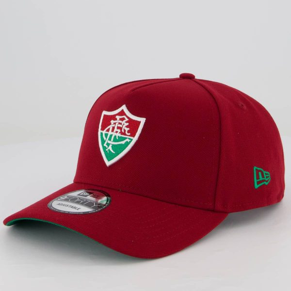 Boné New Era Fluminense 940 Vermelho Escuro