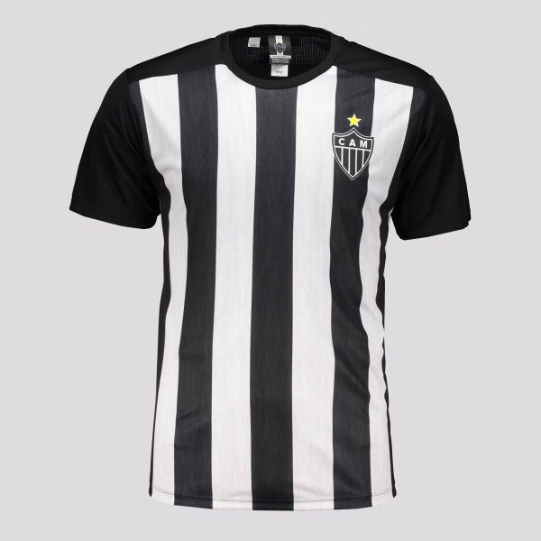 Camisa Atlético Mineiro Comet Branca e preta