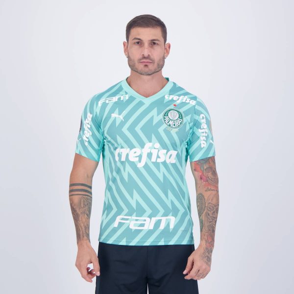 Camisa Puma Palmeiras Goleiro II 2024 Patch Libertadores