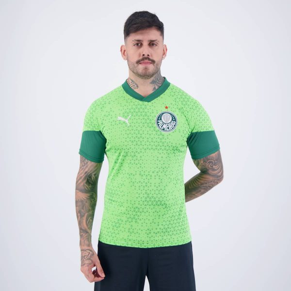 Camisa Puma Palmeiras Treino 2024 Verde