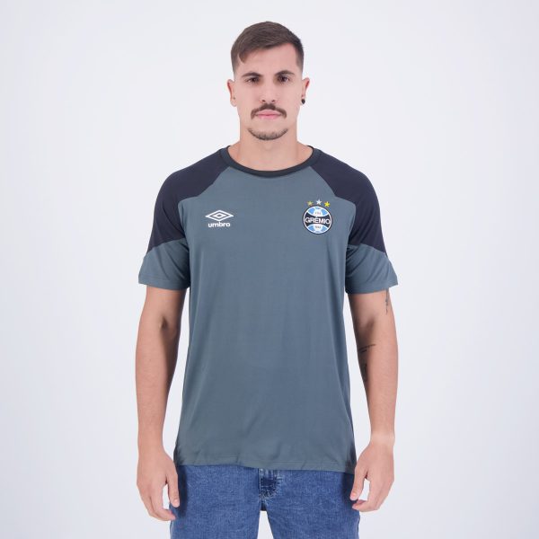 Camisa Umbro Grêmio Concentração 2023 Cinza