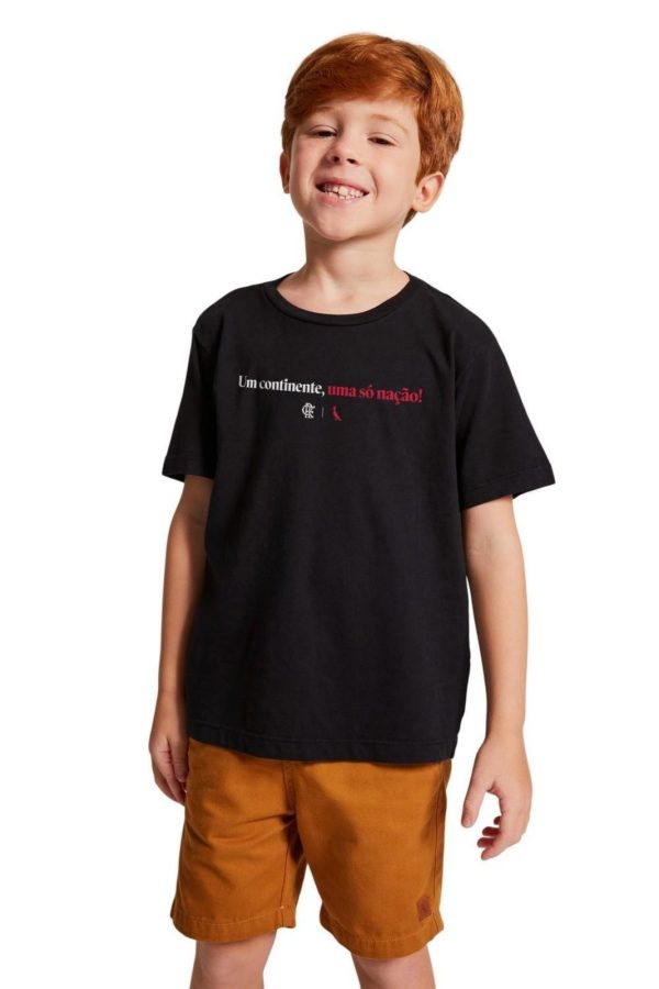 Infantil - Camiseta Uma Só Nação Reserva Mini Preto