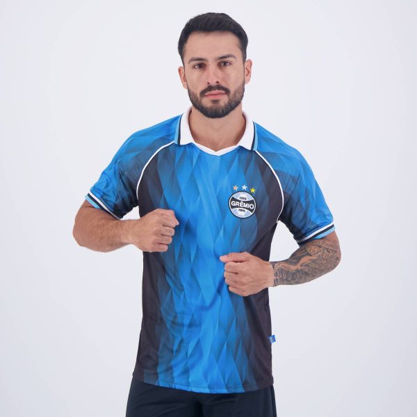 Camisa Grêmio Esportiva Preta e Azul