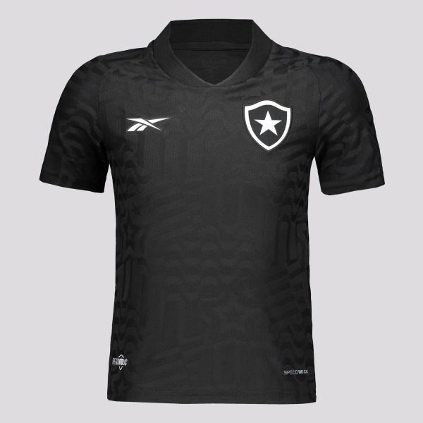 Camisa Reebok Botafogo II 2023 Juvenil Preta