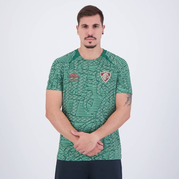 Camisa Umbro Fluminense Aquecimento 2024 Verde