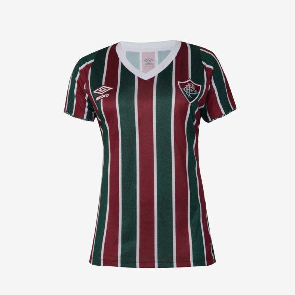 Camisa Feminina Umbro Fluminense Of.1 2024 Torcedora Incolor