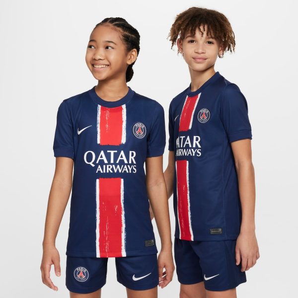 Camiseta Nike Paris Saint-Germain I 2024/25 Torcedor Pro Infantil