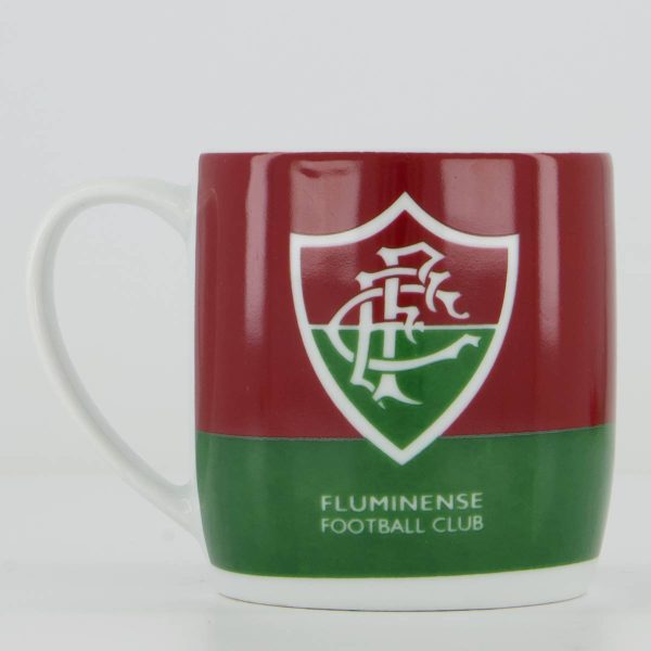 Caneca Fluminense Porcelana Grená e Verde