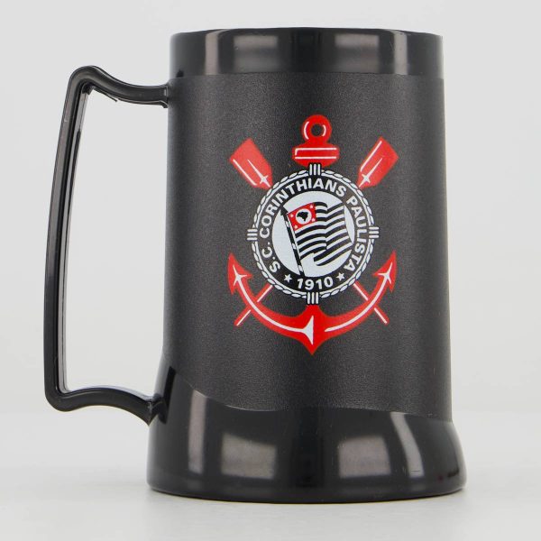 Caneca Gel Corinthians Escudo Fumê