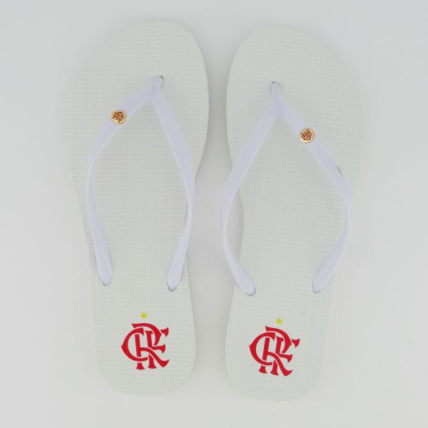 Chinelo Flamengo Basic Feminino Branco