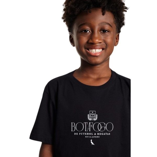 Infantil - Camiseta Mini Botafogo Futebol E Regatas Reserva Preto