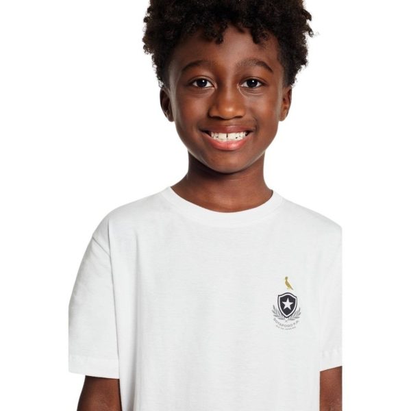 Infantil - Camiseta Mini Botafogo Rio Escudo Reserva Branco